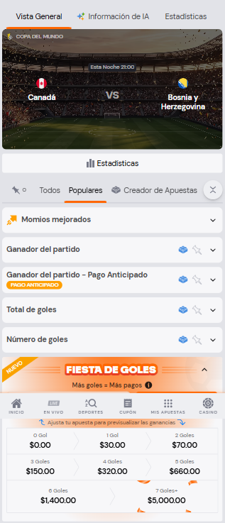 mete gol ejemplo