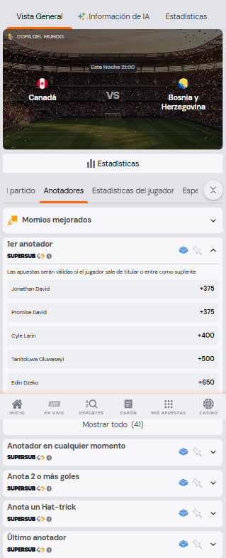 supersub ejemplo